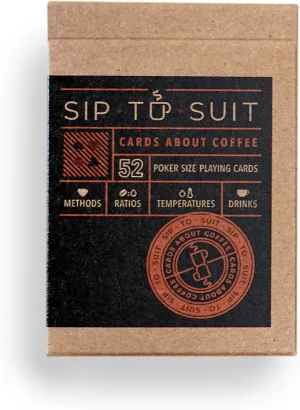 Sip-to-Suit Cards About Coffee: Informational Playing Cards with Brewing Parameters and Coffee-Making Tips