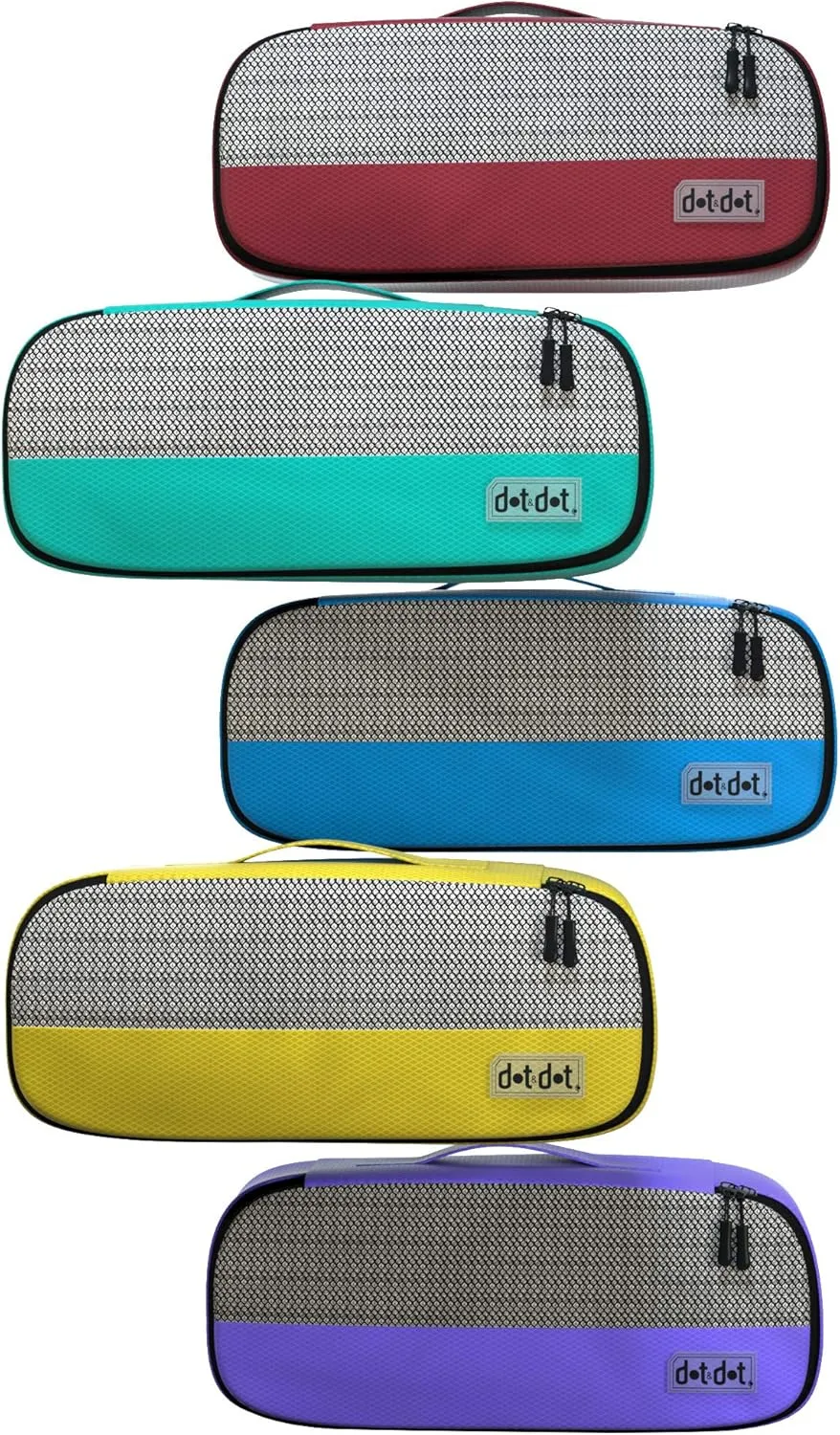 Slim Packing Cubes for Suitcases - 5 Pcs set of Packing Cubes for Travel - Packing Cubes for Carry on Suitcase Organizer Bags - Travel Cubes Travel Organizer Bags for Luggage