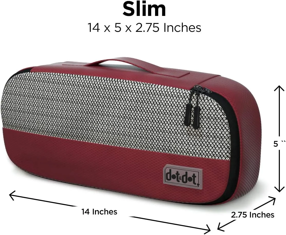 Slim Packing Cubes for Suitcases - 5 Pcs set of Packing Cubes for Travel - Packing Cubes for Carry on Suitcase Organizer Bags - Travel Cubes Travel Organizer Bags for Luggage