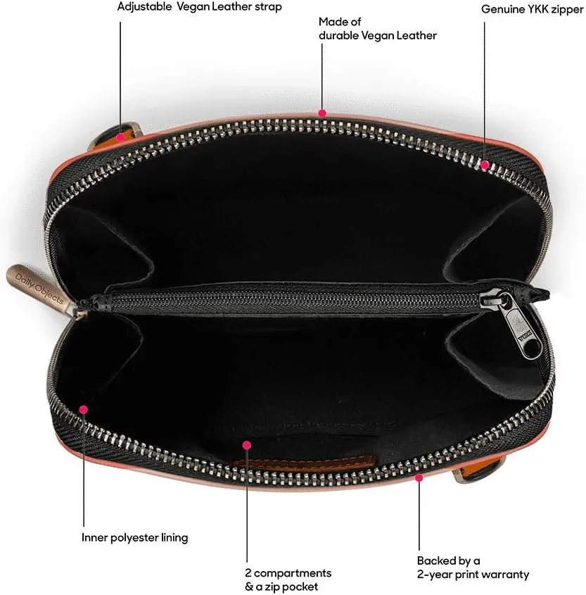 Slim Trapeze Crossbody Purse for Women, Girls | Vegan Leather | Stylish Ladies Wallet | Shoulder Handbag
