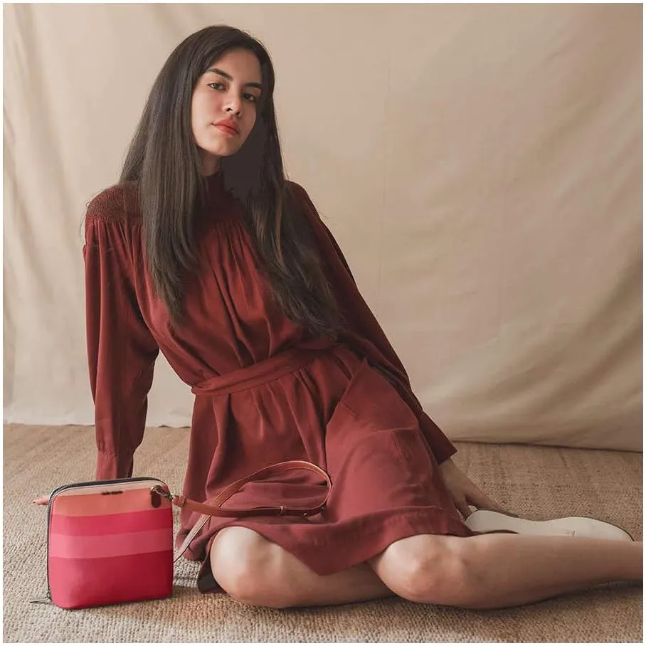 Slim Trapeze Crossbody Purse for Women, Girls | Vegan Leather | Stylish Ladies Wallet | Shoulder Handbag