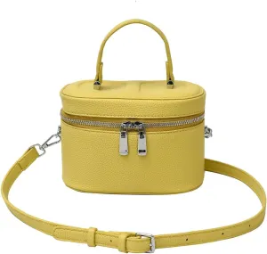 Small Crossbody Bags for Women Mini Top Handle Bag Pebbled Leather Bucket Bag Cute Purse Shoulder Tote Handbag