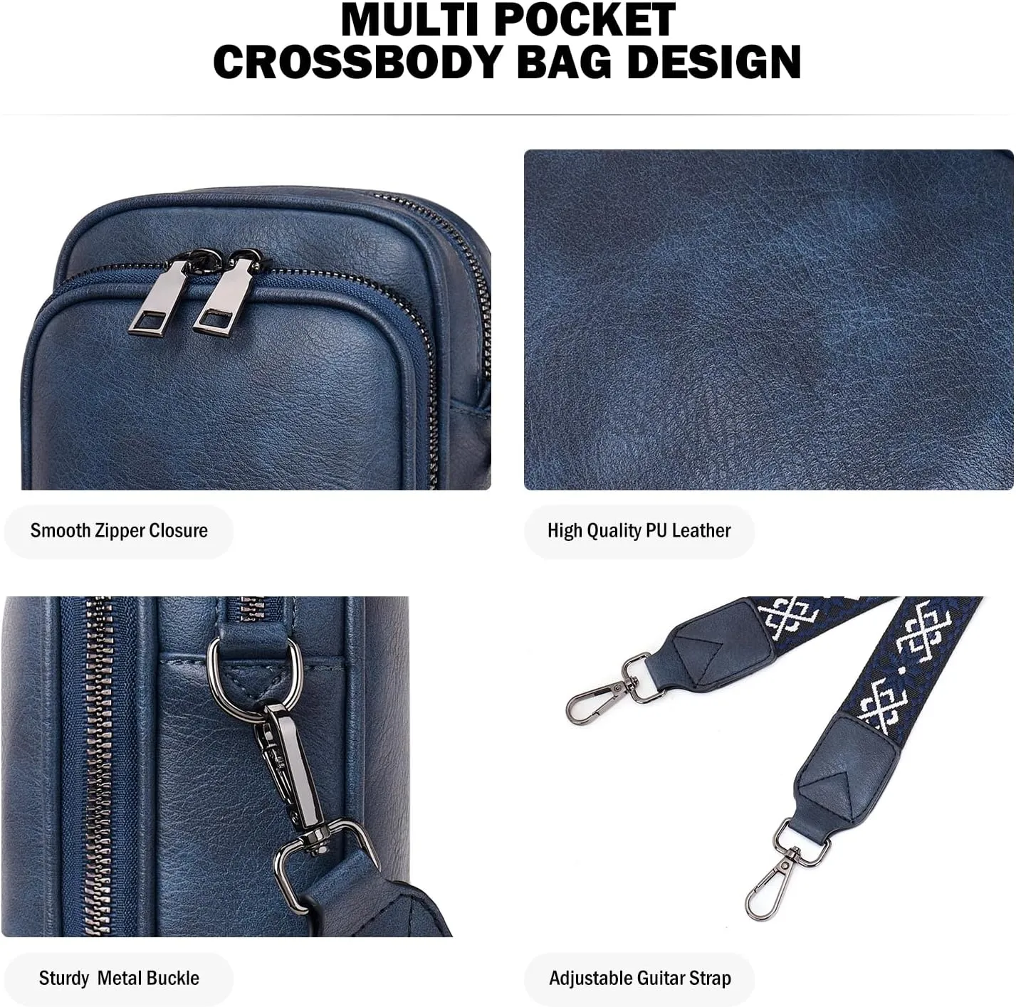 Small Crossbody Bags for Women Trendy,Vegan Leather Cell Phone Purse Crossbody Handbag Purse with Built in Wallet