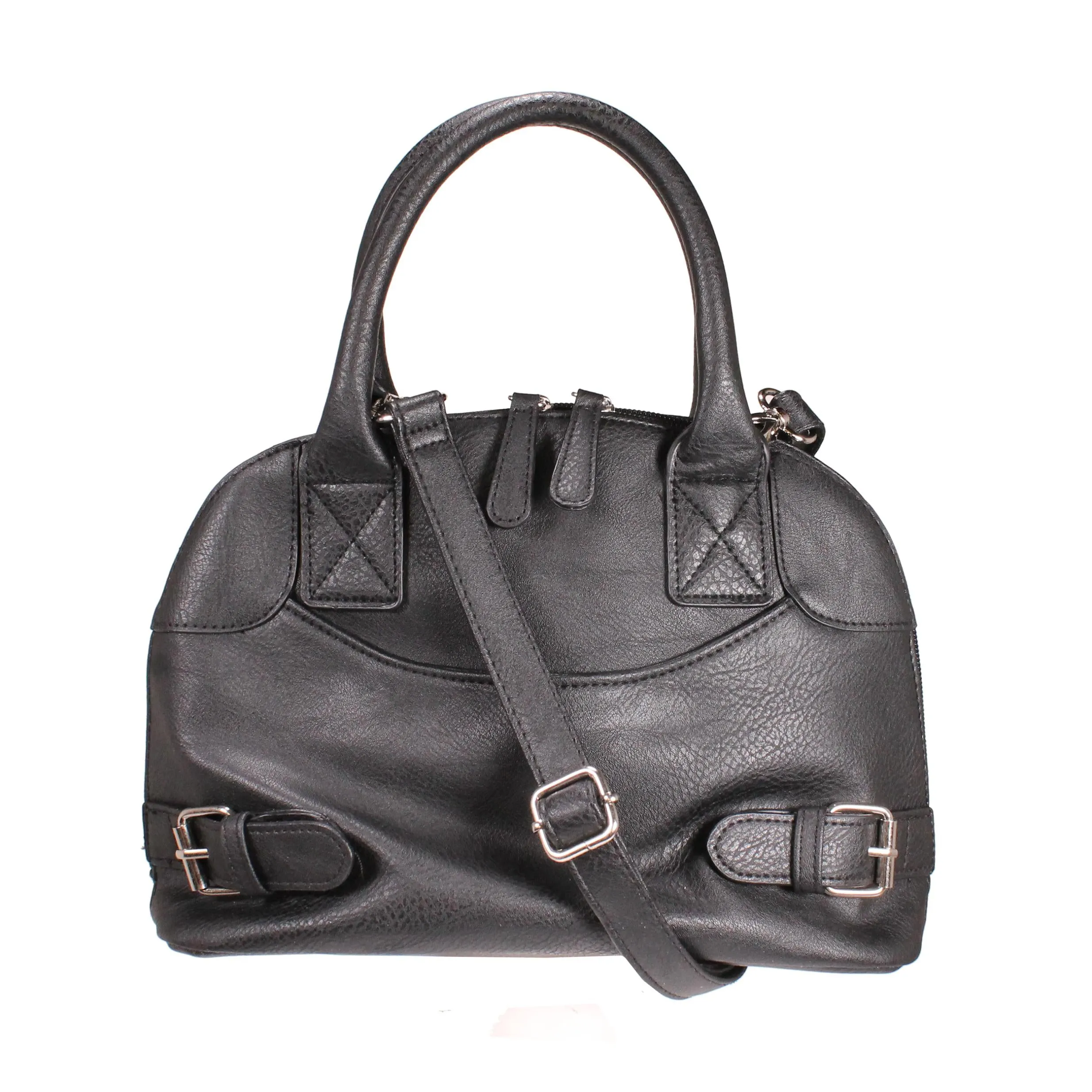 Small Dome Cross Body Bag - Black