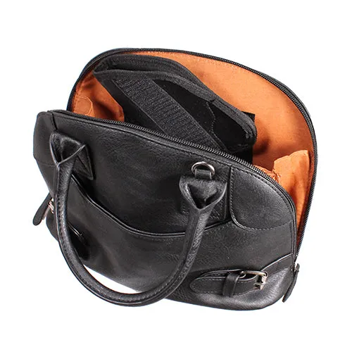 Small Dome Cross Body Bag - Black
