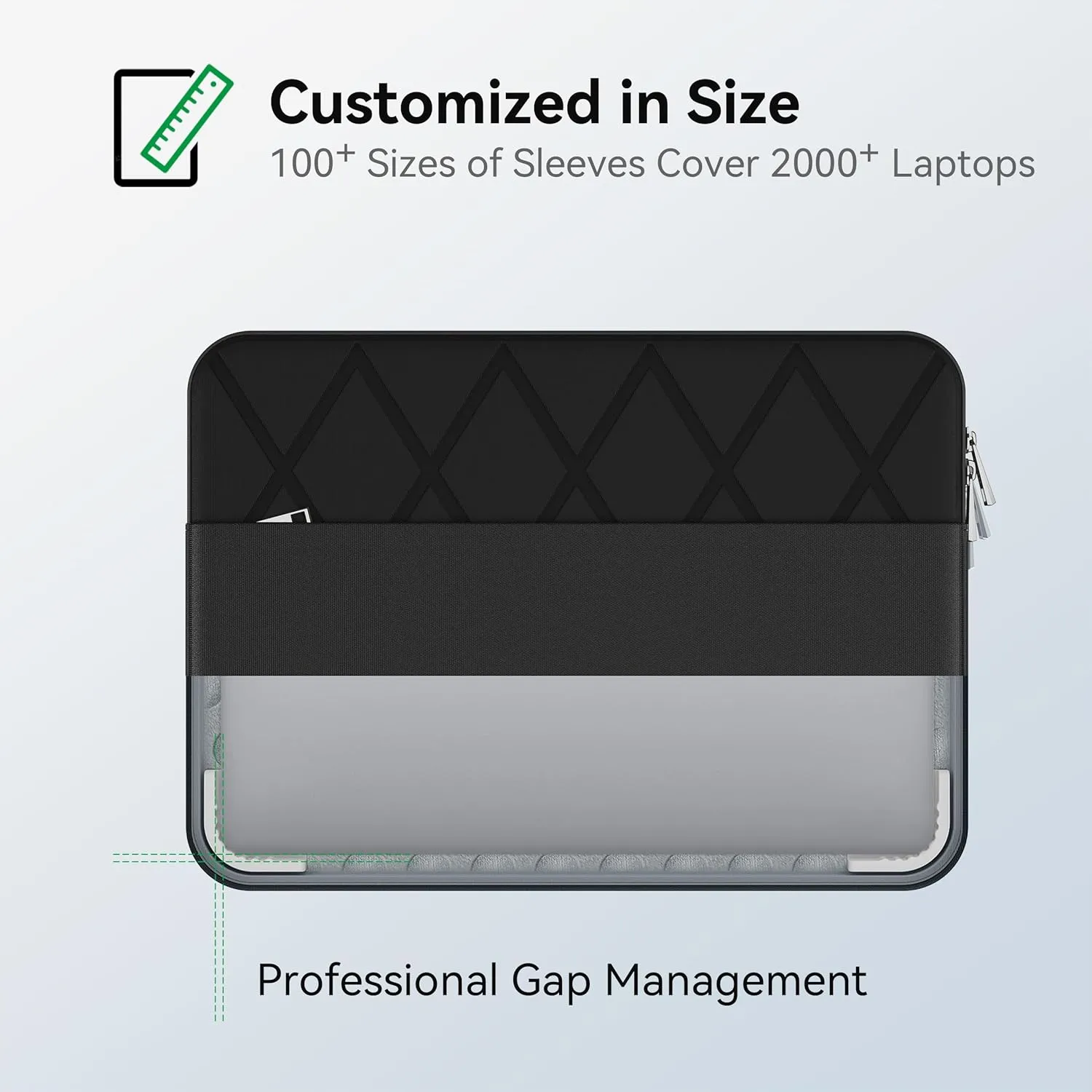 Smatree 15.6 inch Laptop Sleeve for HP ZBook Power G10/G9 Mobile Workstation PC, ProBook 455 G10/G9, ProBook 450 G10/G9, EliteBook 655 G10/G9, EliteBook 650 G10/G9, Case with Accessory Pocket (E602)