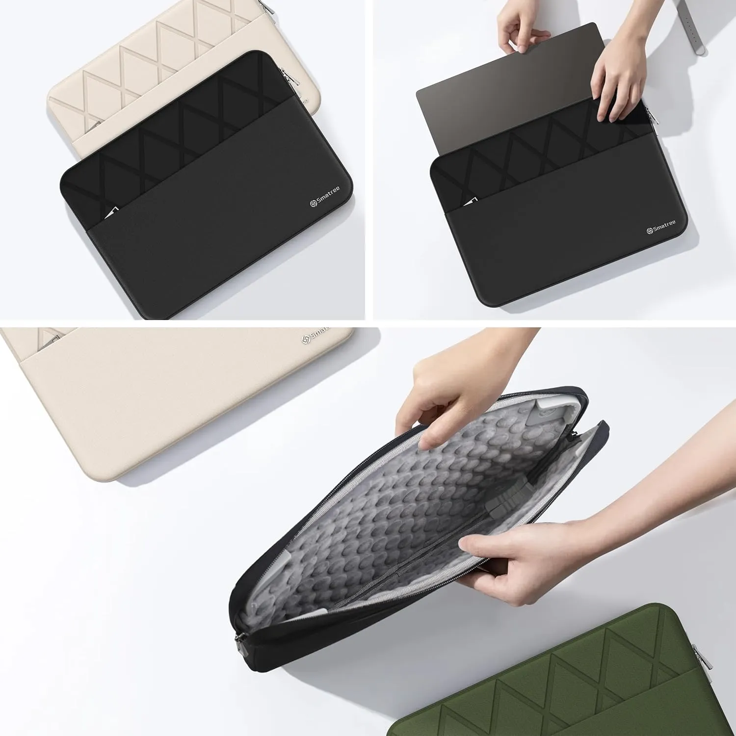 Smatree 15.6 inch Laptop Sleeve for HP ZBook Power G10/G9 Mobile Workstation PC, ProBook 455 G10/G9, ProBook 450 G10/G9, EliteBook 655 G10/G9, EliteBook 650 G10/G9, Case with Accessory Pocket (E602)