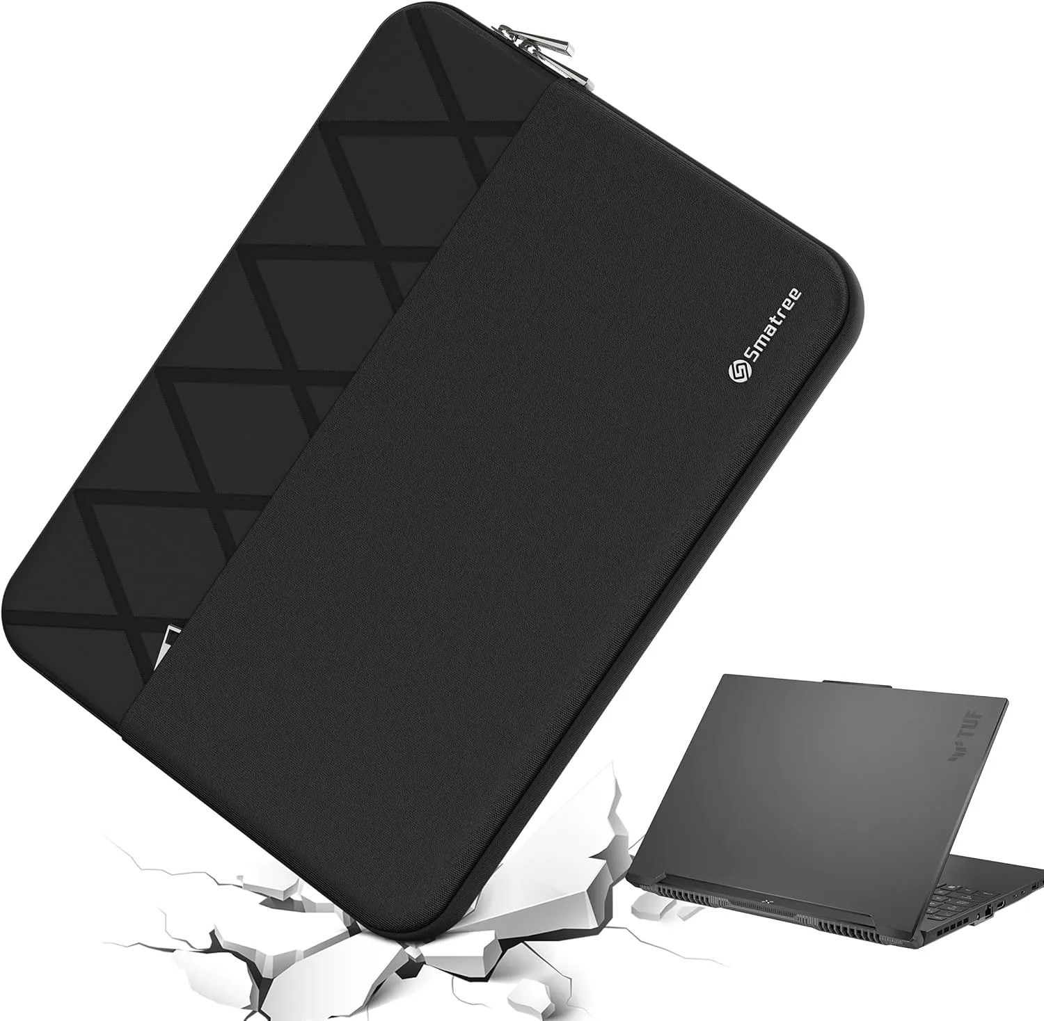 Smatree 16 inch Laptop Sleeve for ASUS TUF Gaming A16 2025/2024, for ASUS ProArt Studiobook Pro 16 OLED W7604/ Studiobook 16 OLED, for 15.6 inch ROG Zephyrus Duo 15 SE 2021, Case with Pocket (E612)