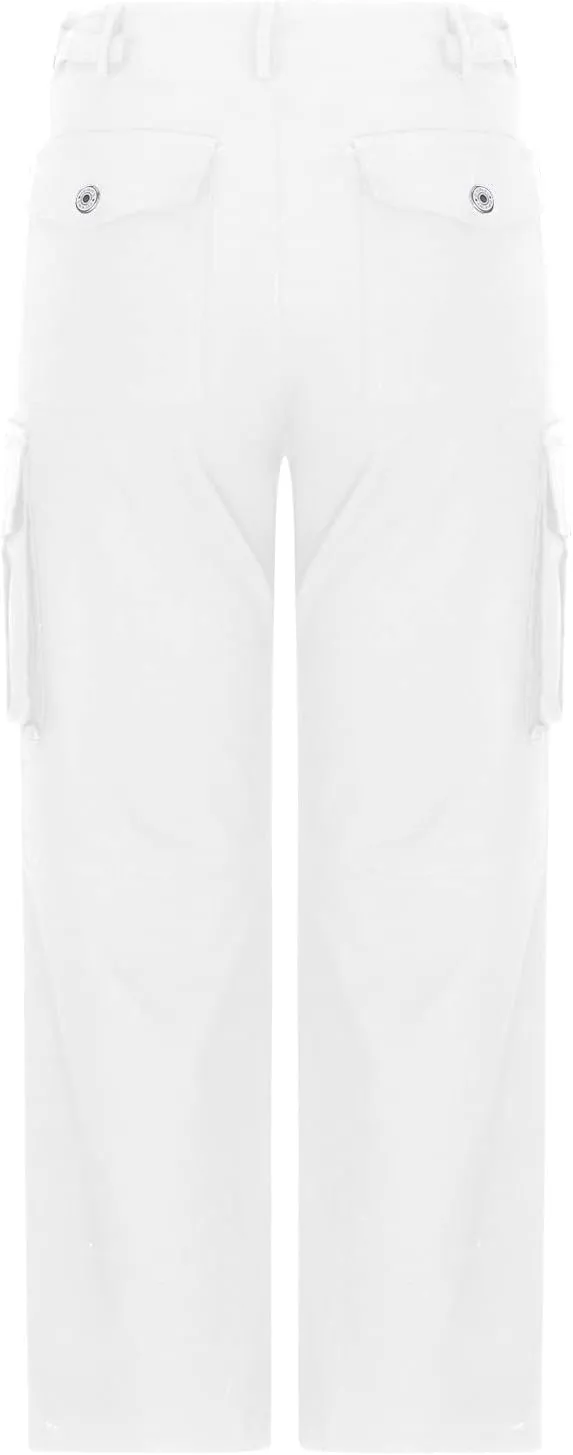 SMIDOW Casual Wide Leg Cargo Pants for Women High Waist Straight Leg Trousers with Pockets Streetwear Stretchy Pants