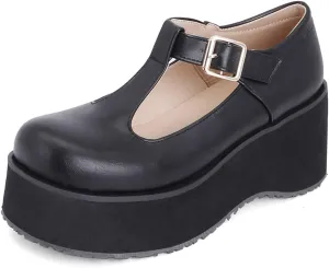 SO SIMPOK Women Gothic Mary Janes Platform Shoes Uniform Dress Wedge Pumps Classic Oxfords Gifts