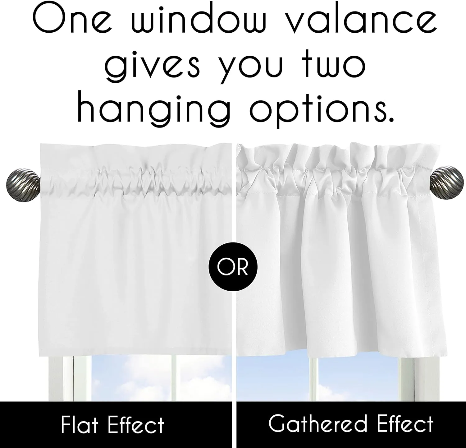 Solid Color Grey Shabby Chic Ruffle Window Treatment Valance for Harper Collection by Sweet Jojo Designs