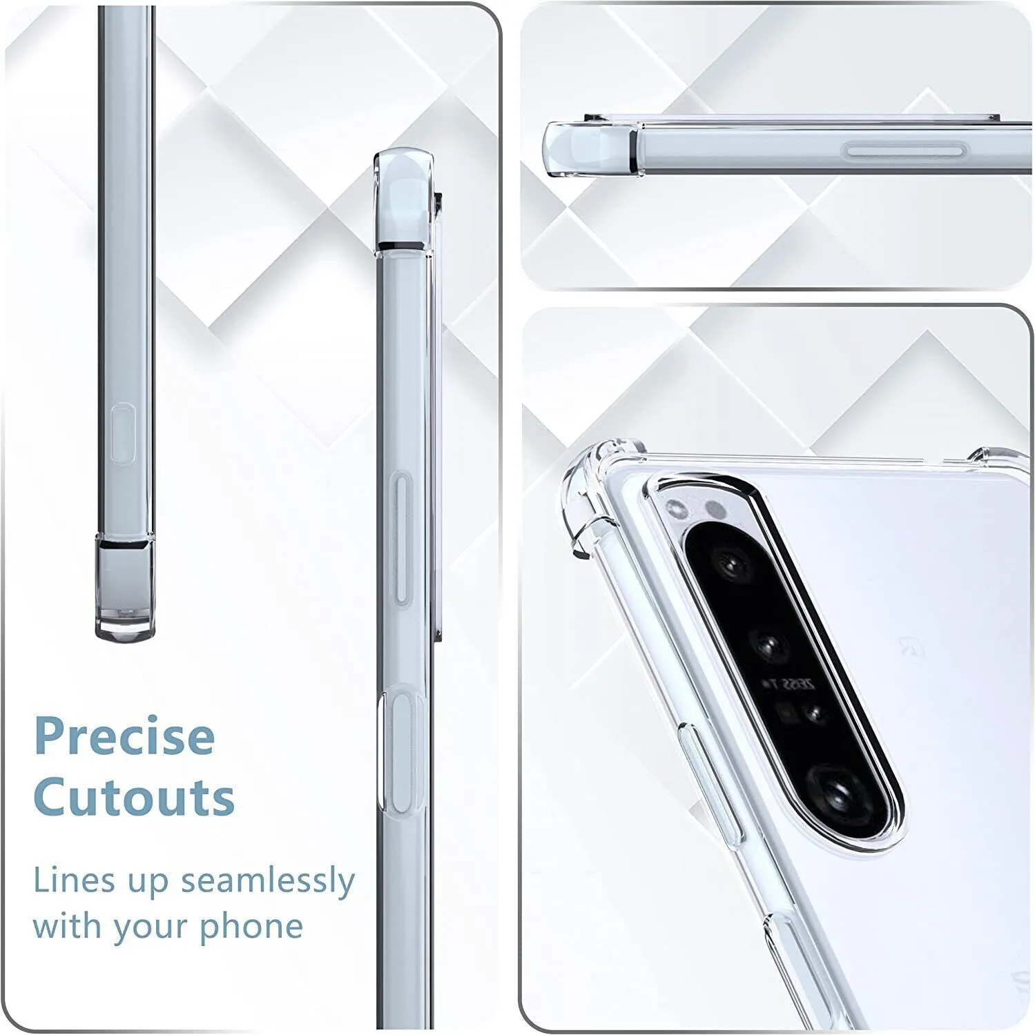 Sony Xperia 1 IV Case Clear Silicone Slim Shockproof Gel Cover