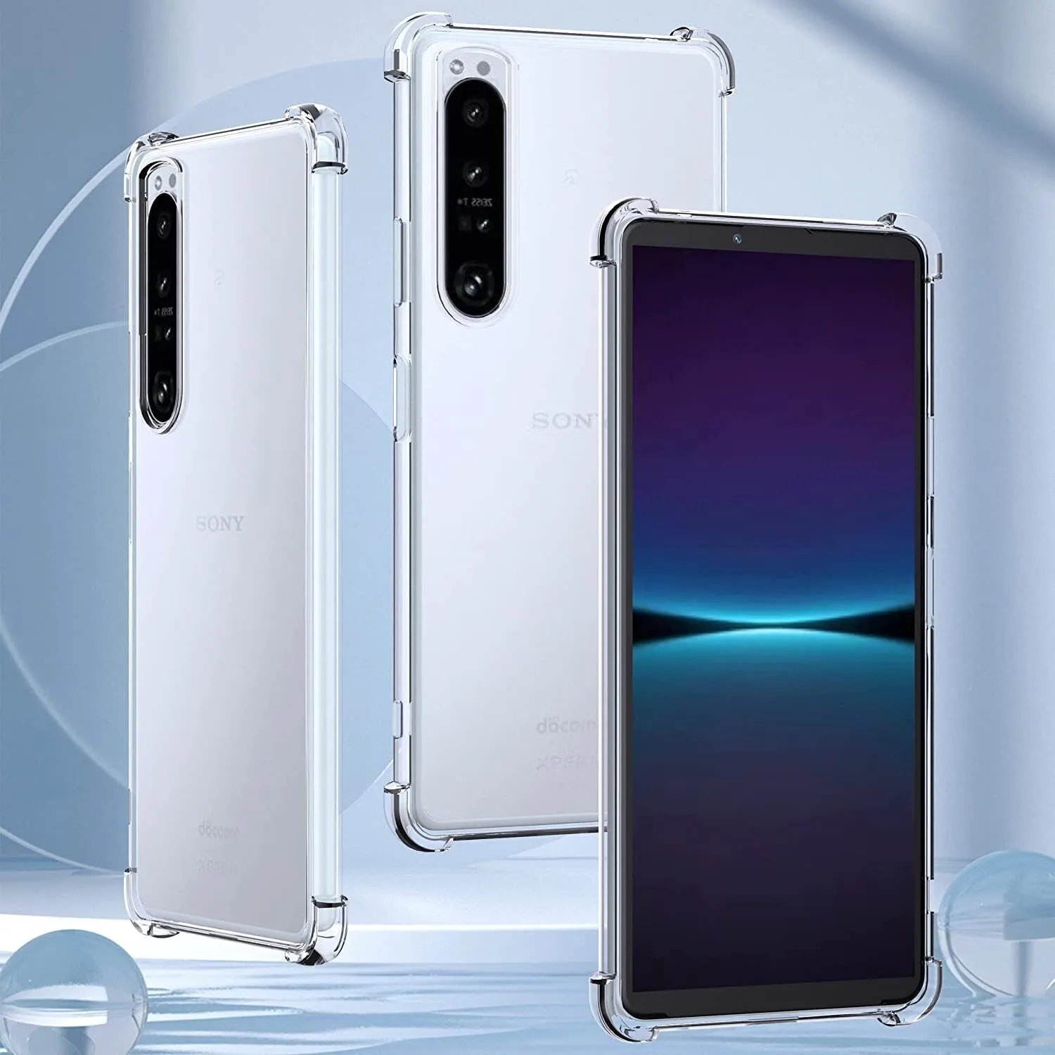 Sony Xperia 1 IV Case Clear Silicone Slim Shockproof Gel Cover