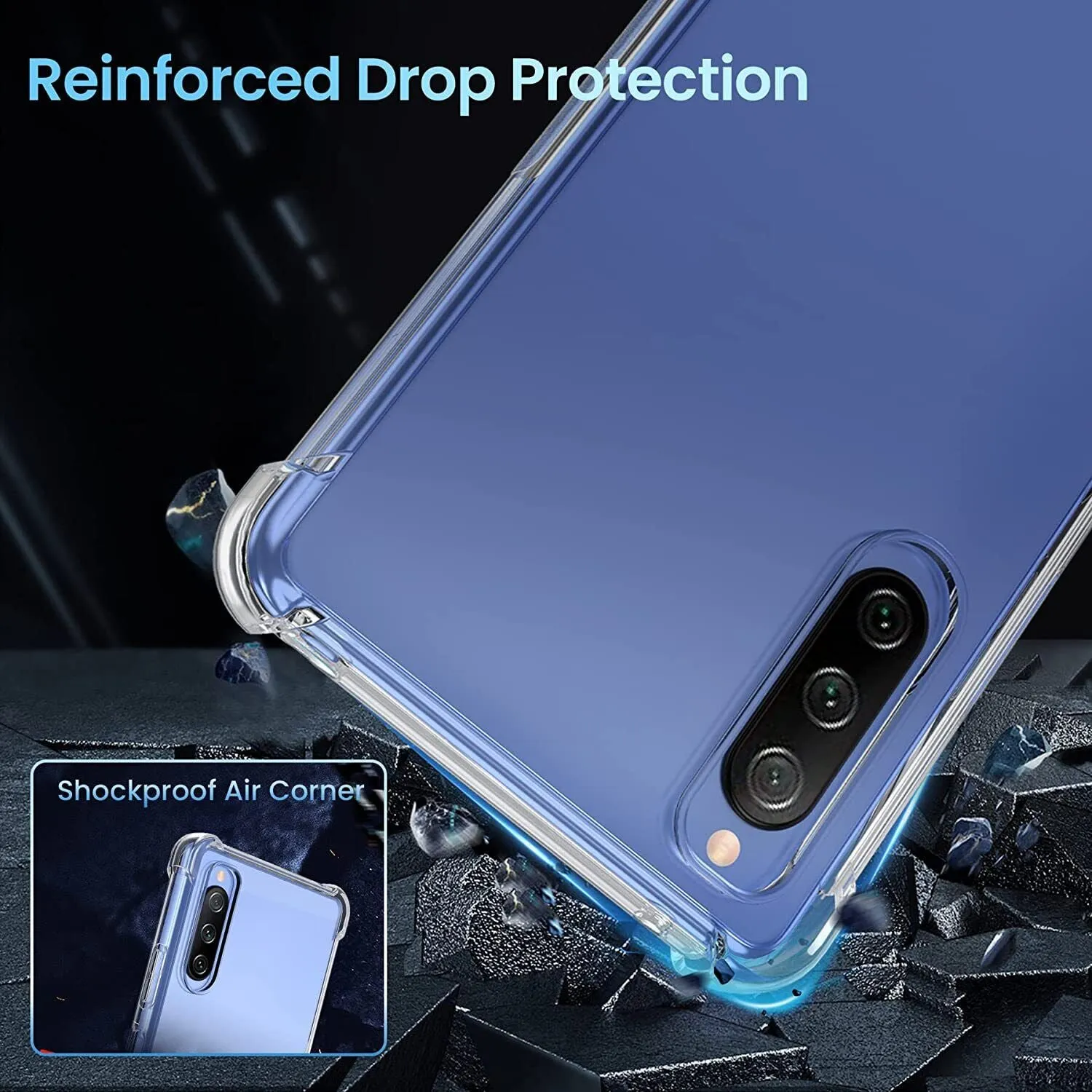 Sony Xperia 10 IV Case Clear Silicone Slim Shockproof Gel Cover