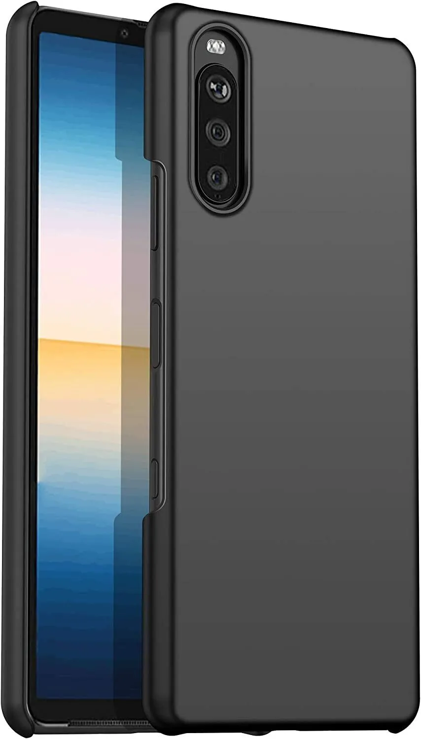 Sony Xperia 10 IV Case Slim Hard Cover & Glass Screen Protector