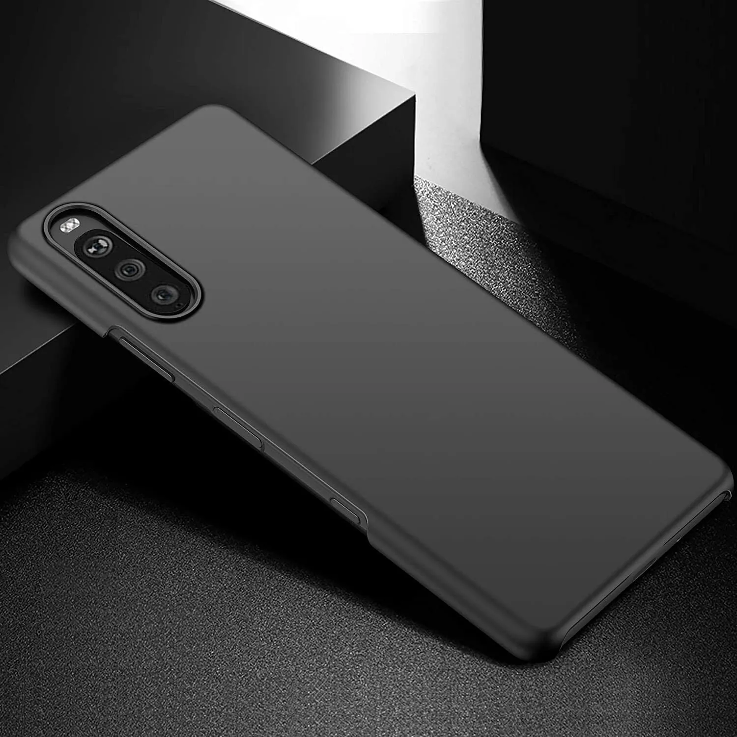 Sony Xperia 10 IV Case Slim Hard Cover & Glass Screen Protector