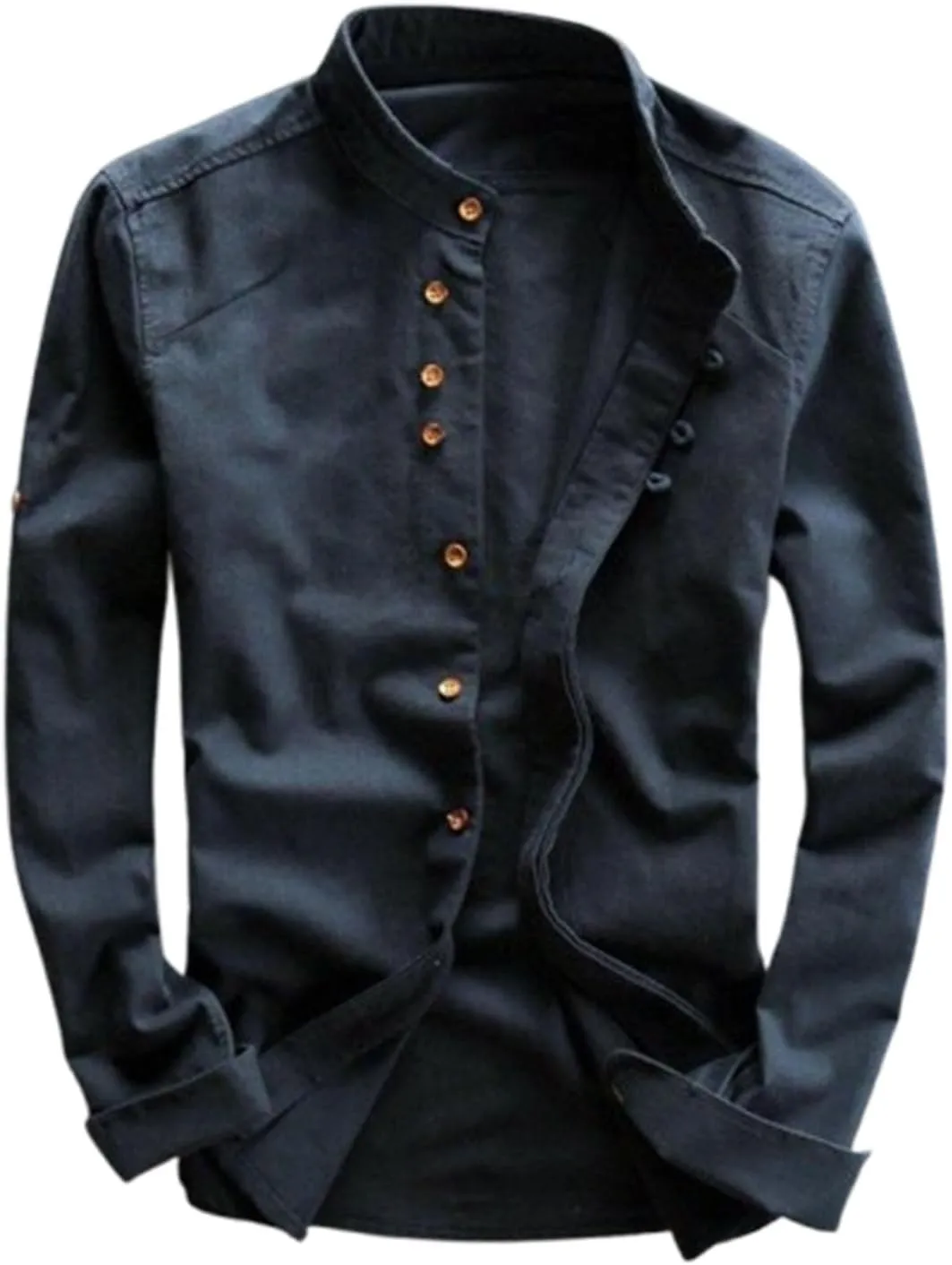 Soulona Katana Shirt,Premium LinenJapan Style Shirt,Soulona Men's Katana Japan Style Shirt