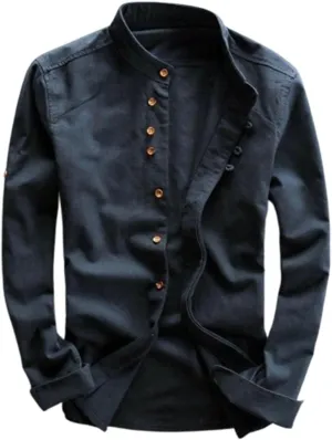 Soulona Katana Shirt,Premium LinenJapan Style Shirt,Soulona Men's Katana Japan Style Shirt