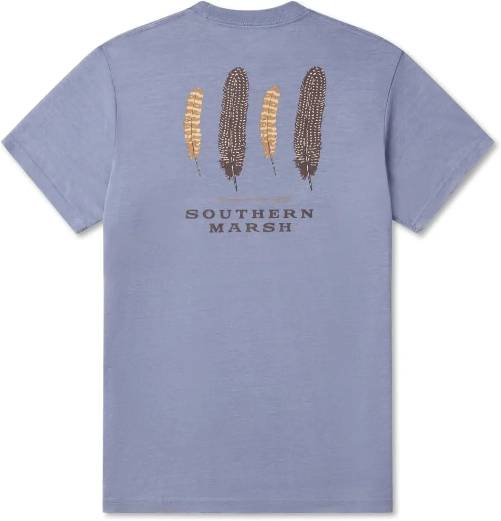 Southern Marsh Men's SEAWASH Waterfowl Feathers T-Shirt, Short Sleeve Tee
