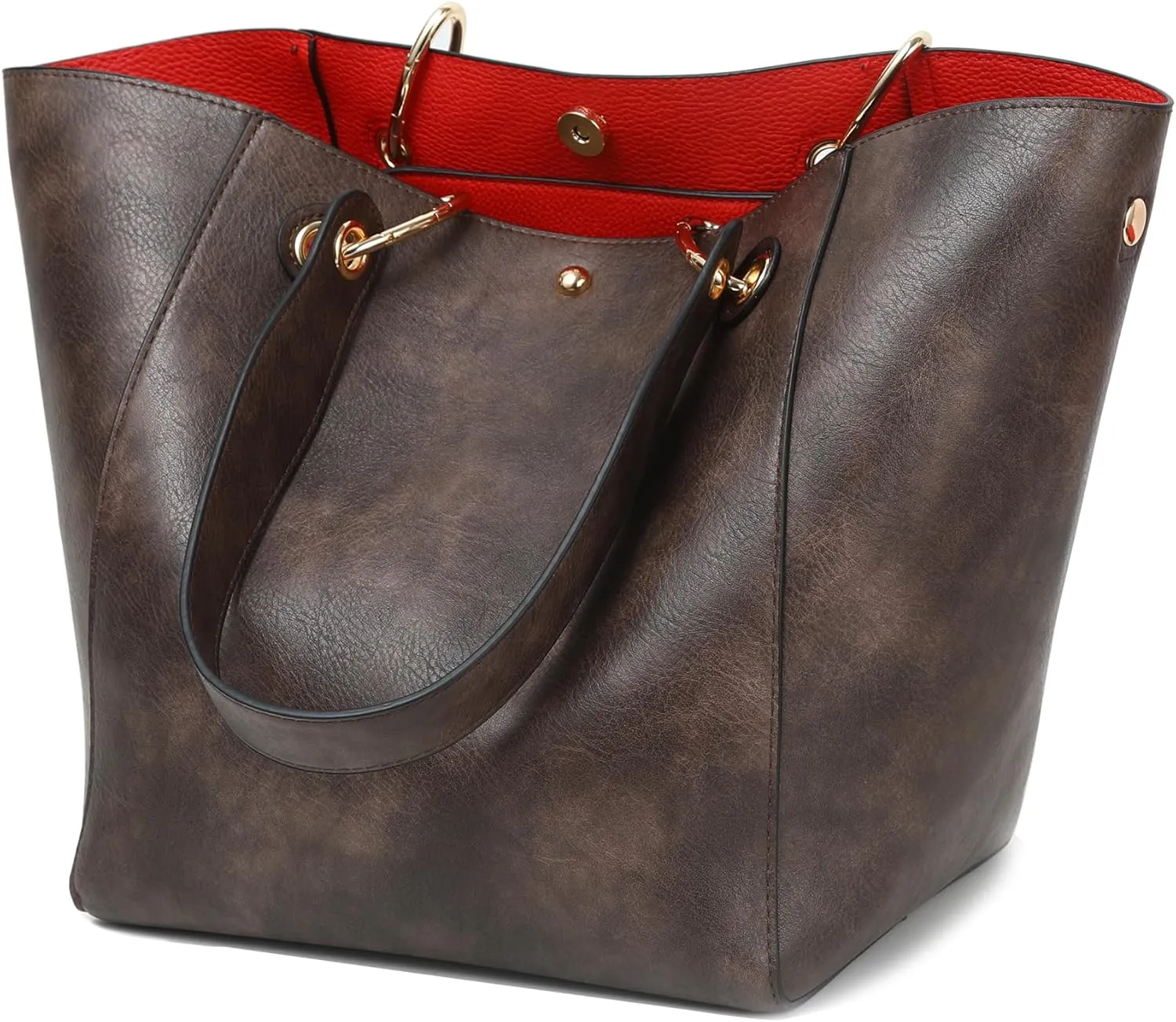 sqlp Large Work Tote Bag for Women Designer Purses and Handbags Big Bucket bags Ladies Travel Crossbody Purse Fuchsia