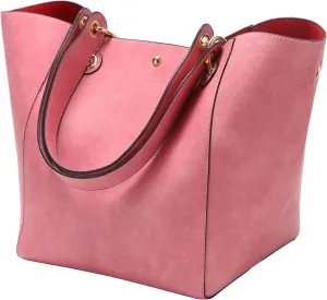 sqlp Large Work Tote Bag for Women Designer Purses and Handbags Big Bucket bags Ladies Travel Crossbody Purse Fuchsia