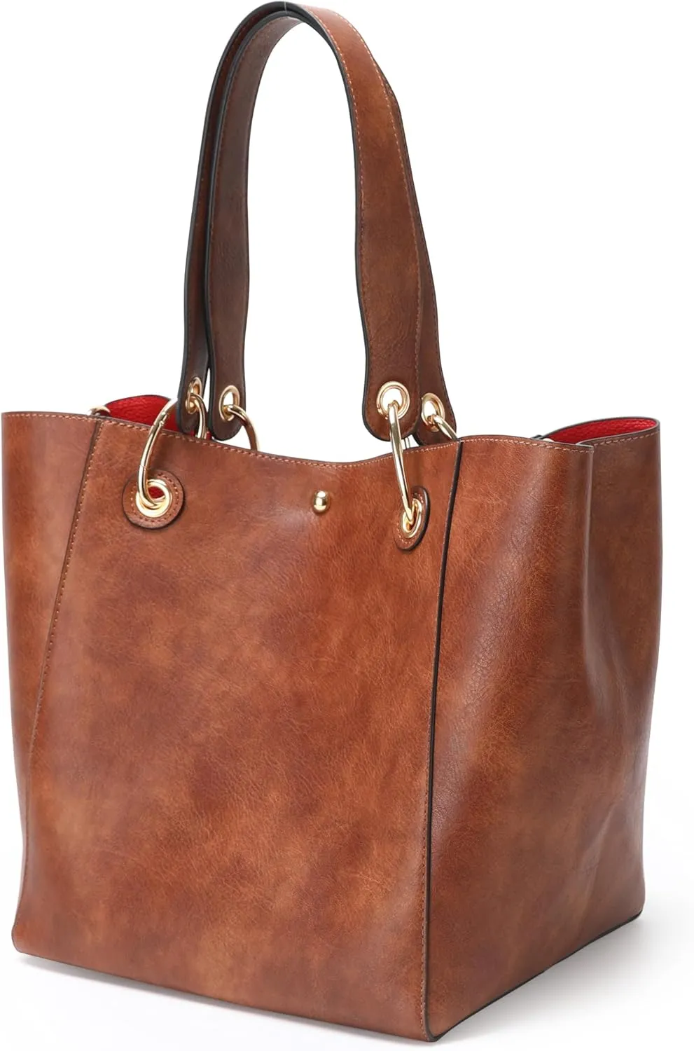 sqlp Large Work Tote Bag for Women Designer Purses and Handbags Big Bucket bags Ladies Travel Crossbody Purse Fuchsia