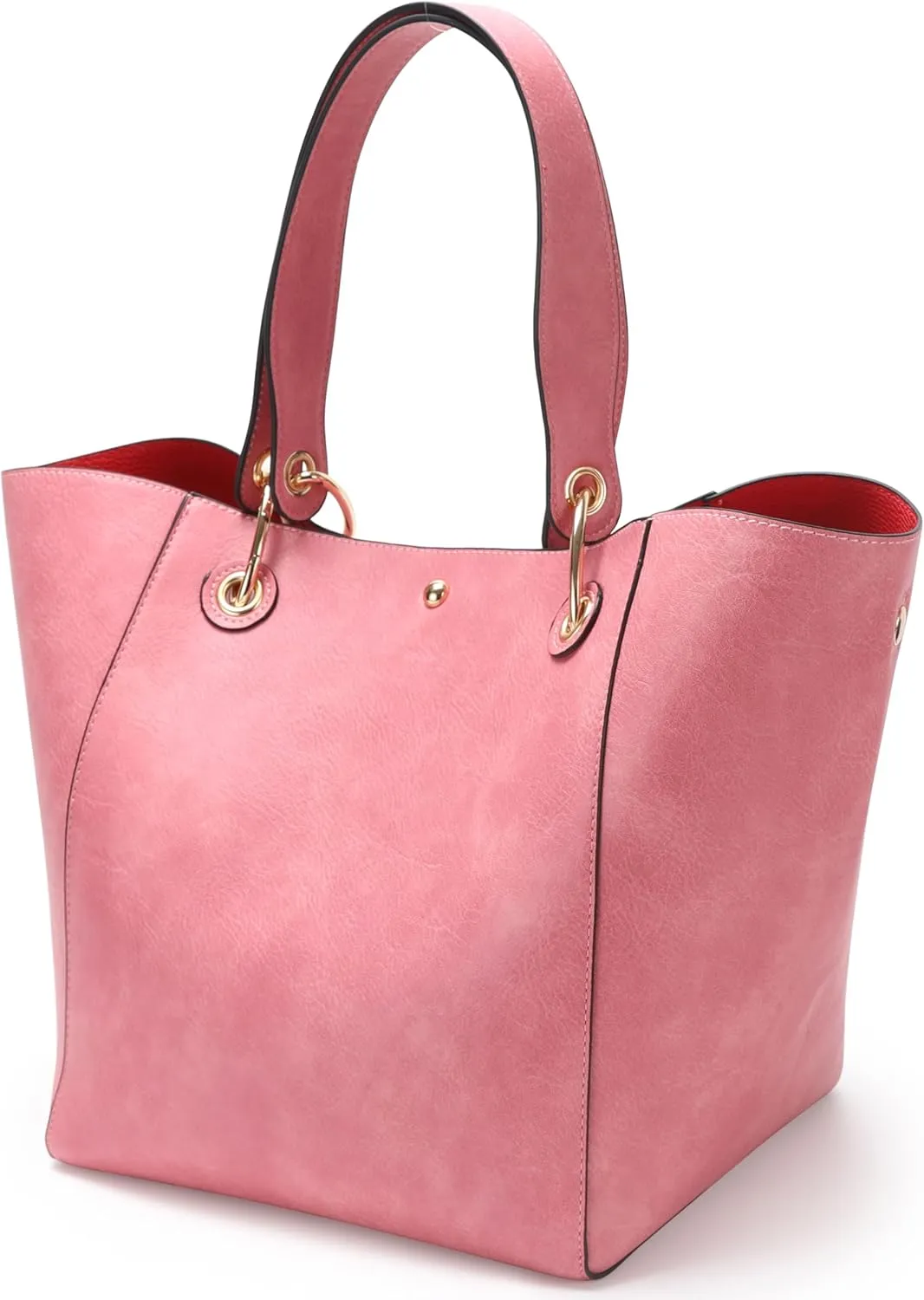 sqlp Large Work Tote Bag for Women Designer Purses and Handbags Big Bucket bags Ladies Travel Crossbody Purse Fuchsia
