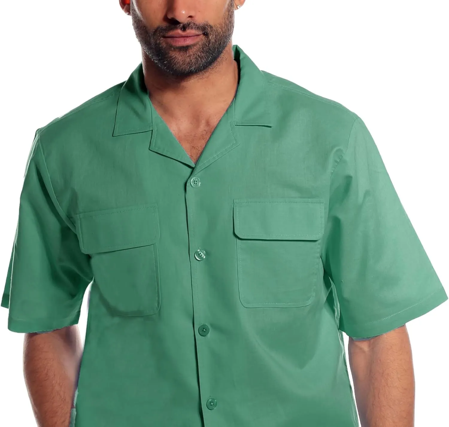 STACY ADAMS Men's Linen Shirt Pant Set