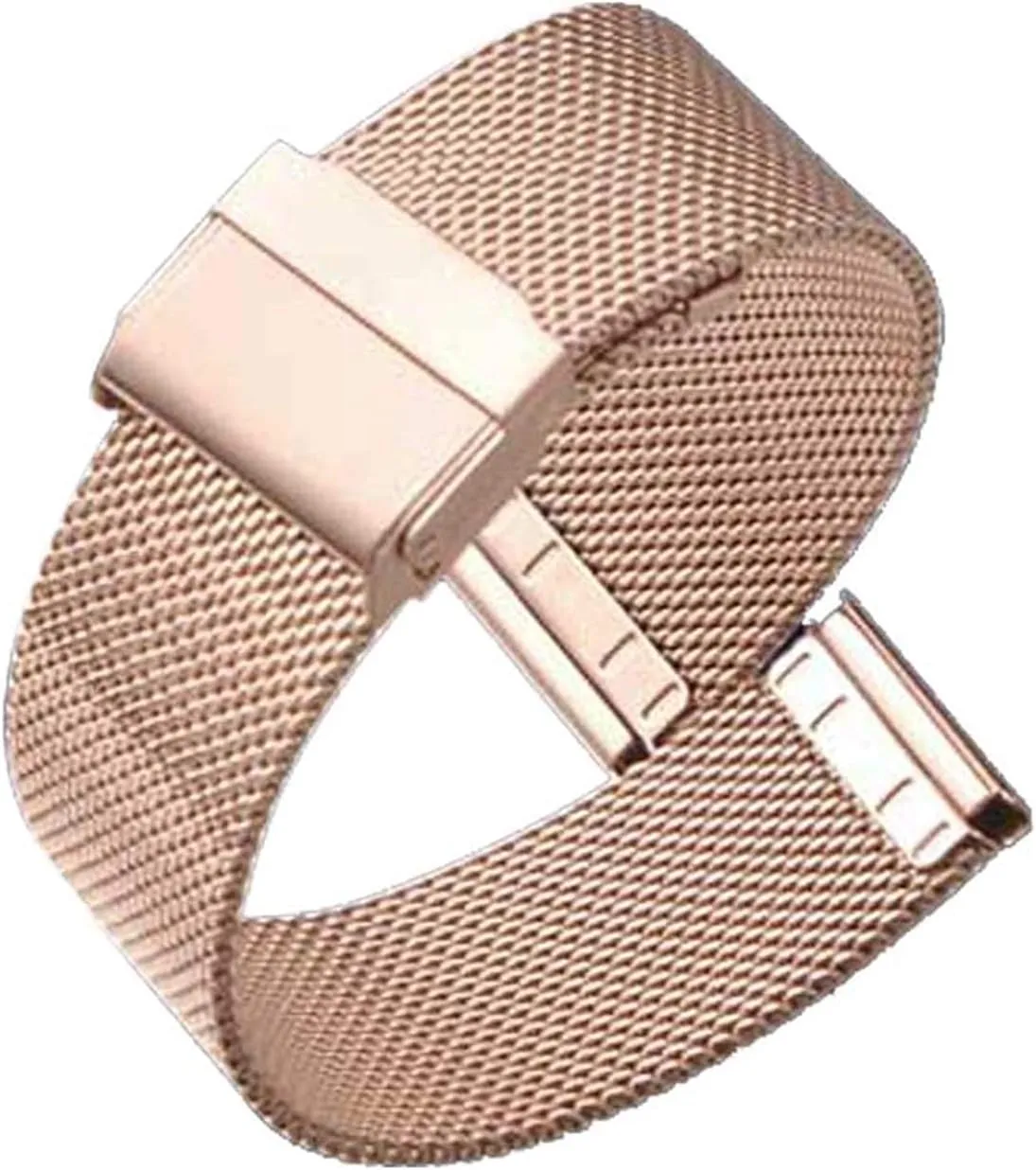 Stainless Steel Bracelet 16mm 18mm 19mm 20mm 22mm Metal Bracelet Bracelet (Band Color : Silver, Band Width: 16mm)