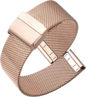 Stainless Steel Bracelet 16mm 18mm 19mm 20mm 22mm Metal Bracelet Bracelet (Band Color : Silver, Band Width: 16mm)