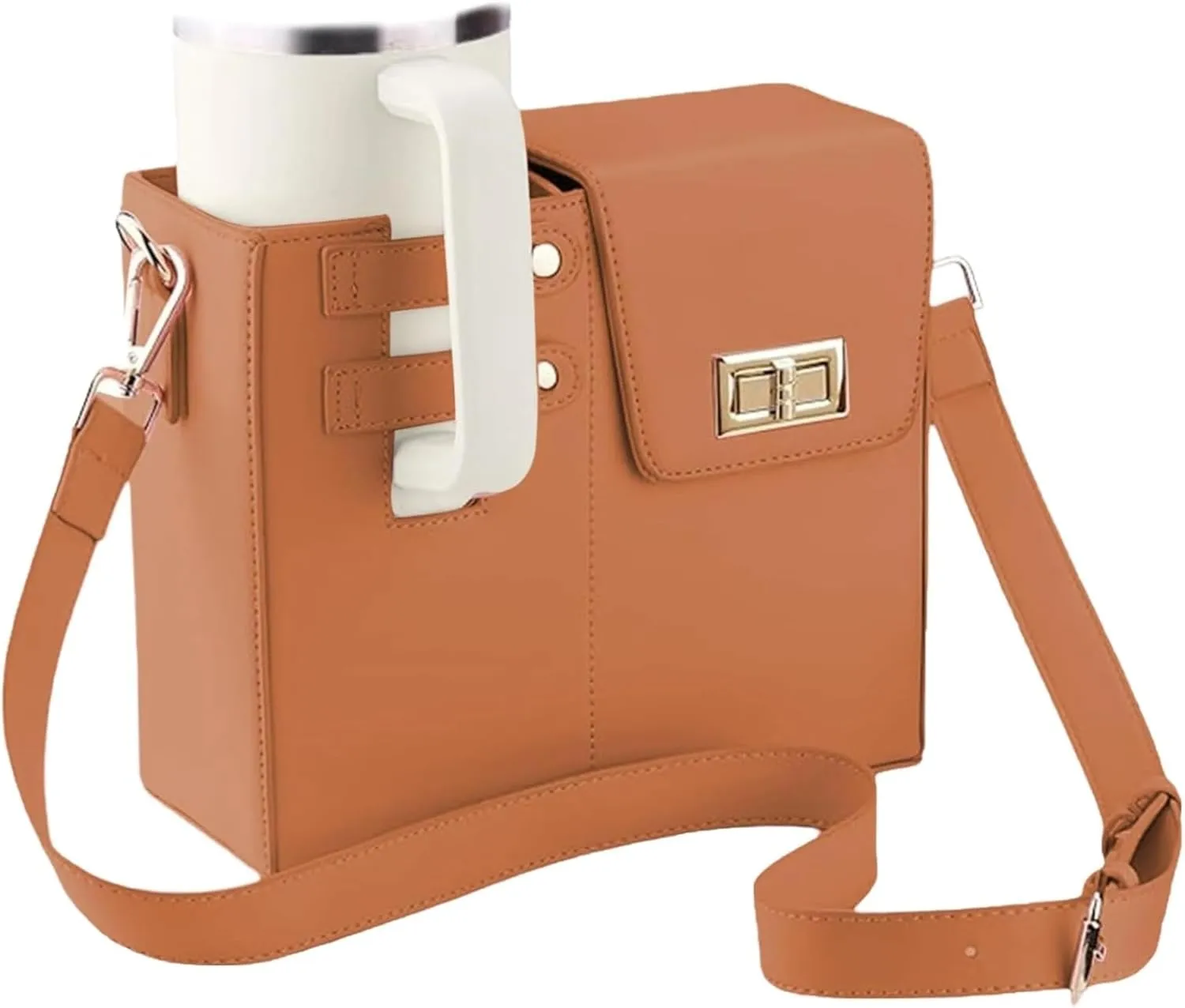Stanley Bag Stanley Cup Purse Stanley Cup Holder Outdoor Crossbody Water Bottle Bag with Strap, for Stanley Cup