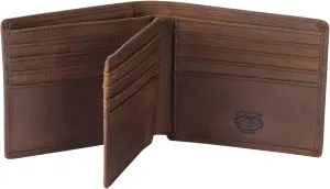Stealth Mode Leather Bifold Wallet for Men With ID Window and RFID Blocking