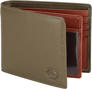 Stealth Mode Leather Bifold Wallet for Men With ID Window and RFID Blocking