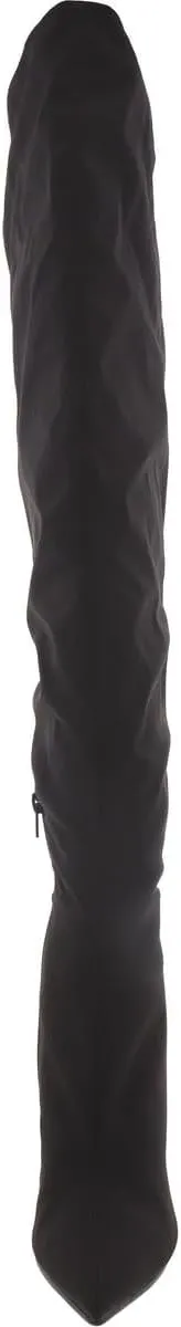 Steve Madden Womens Epic Faux Leather Stiletto Over-The-Knee Boots