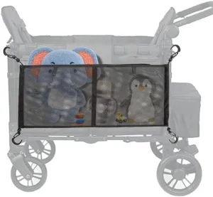 Stroller Wagon Cargo Net Organizer,Baby Stroller Storage Bag Mesh Cargo Net,Stroller Wagon Accessories Compatible with Wonderfold All W-Series Models, Black, 2406GJB0694BLAJ01