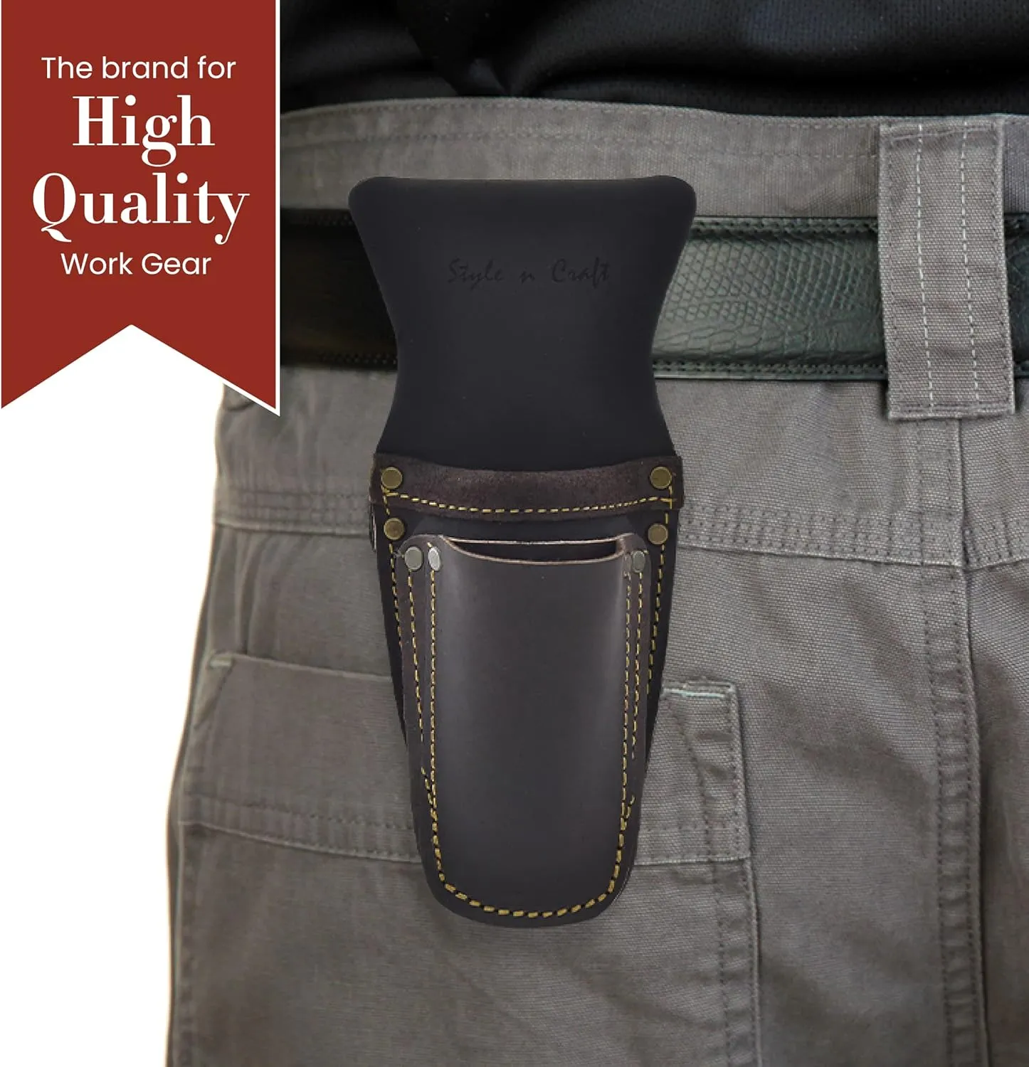 Style N Craft Pliers & Tool Holder, Full-Grain Oiled Leather Tool Pouch, Multi Tool Holder