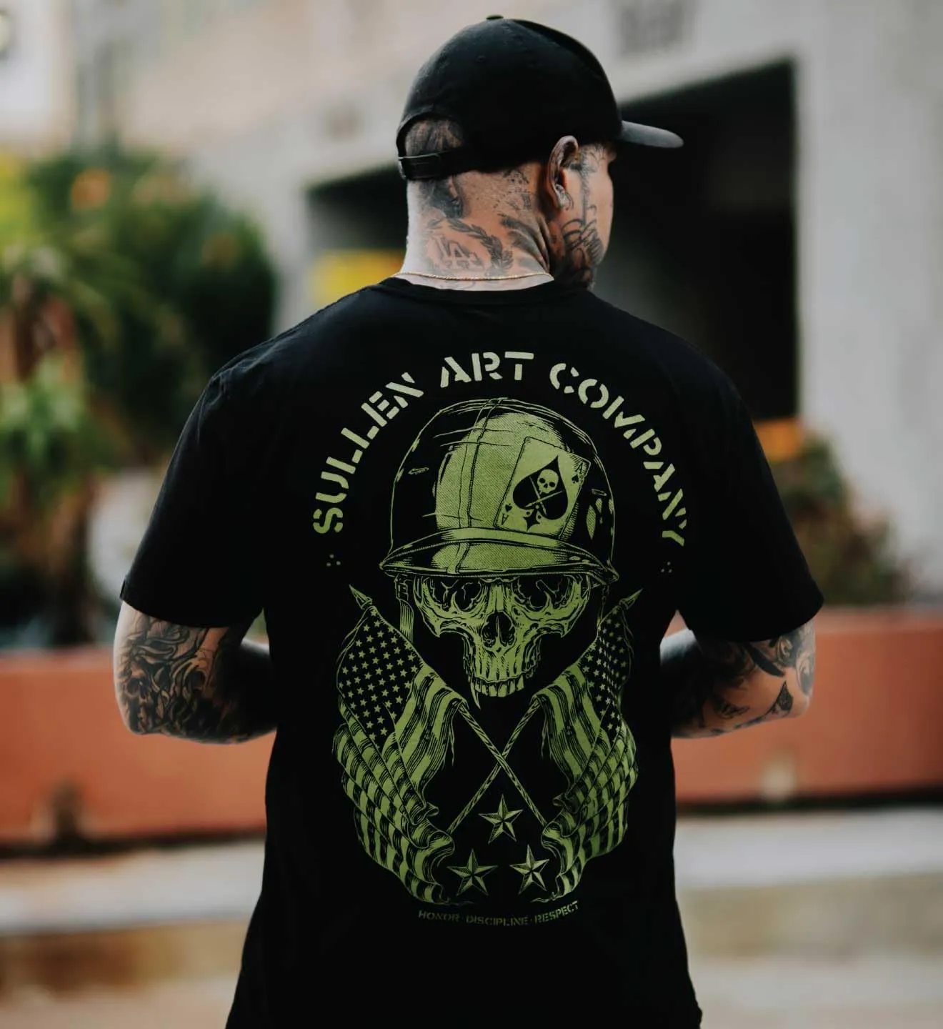 Sullen Men's GI Badge Memorial Day Capsule Tattoo Lifestyle Graphic Premium Short Sleeve Tee