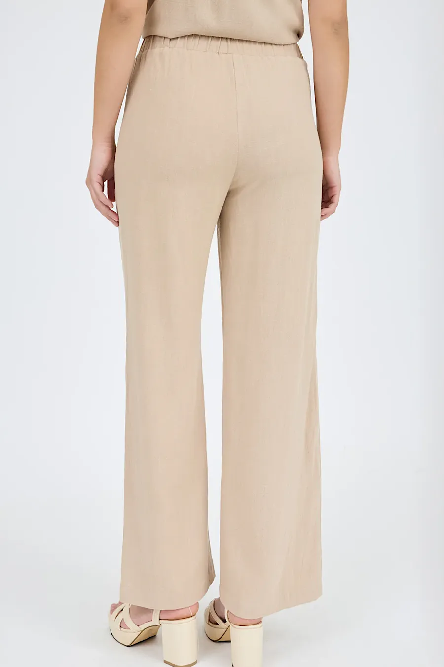 Summer Mirage Linen Drawstring Pants