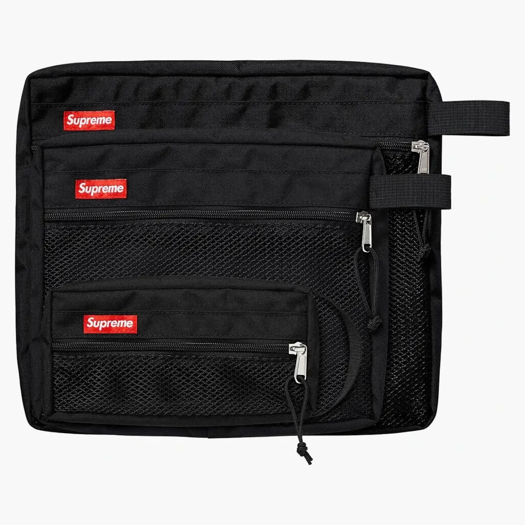 Supreme Mesh Organizer Bags Black