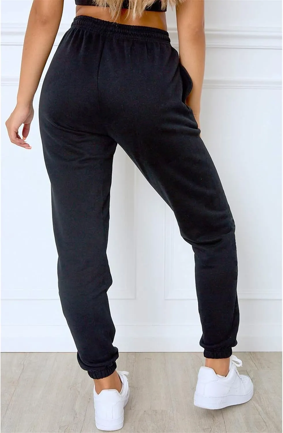 Sweatpants Women Casual High Waisted Athletic Pants Sport Workout Active Baggy Lounge Trousers Loose Tapered Trousers
