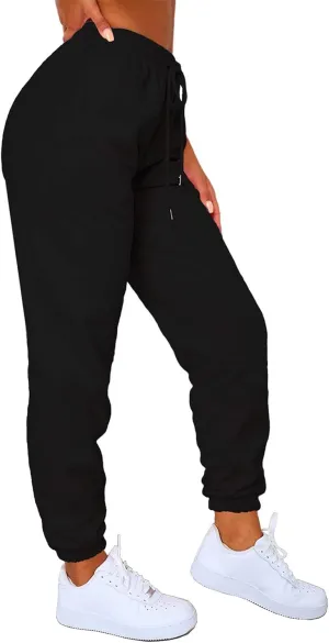 Sweatpants Women Casual High Waisted Athletic Pants Sport Workout Active Baggy Lounge Trousers Loose Tapered Trousers