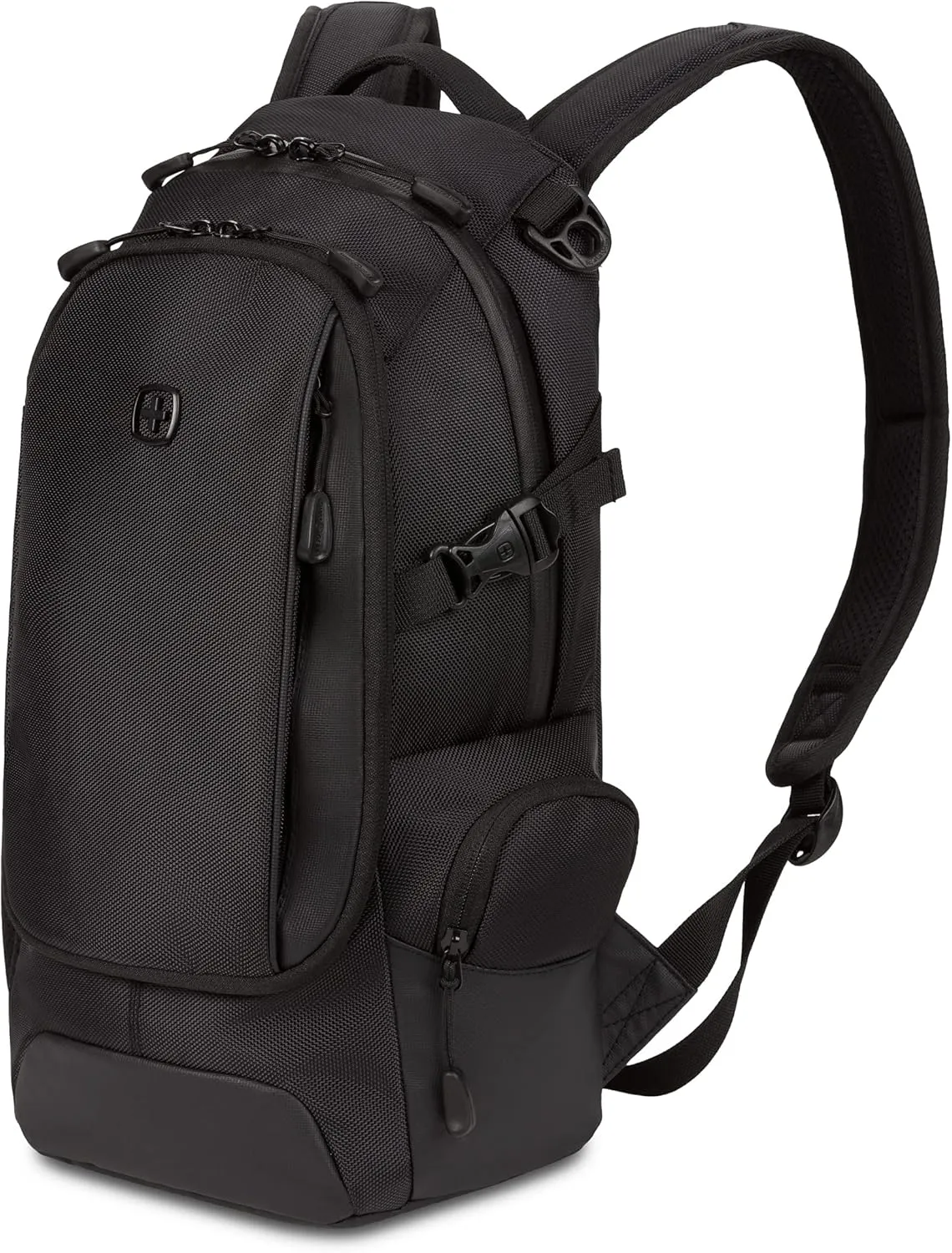SwissGear 3598 Backpack Narrow Daypack, Black Ballistic, 18-Inch