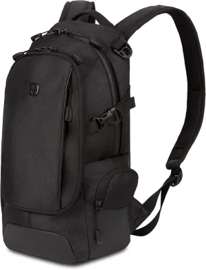 SwissGear 3598 Backpack Narrow Daypack, Black Ballistic, 18-Inch