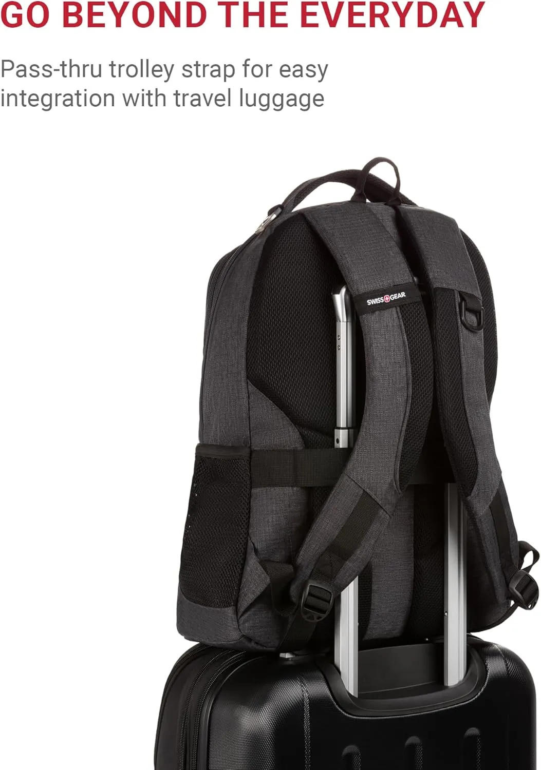 SwissGear Cecil 5505 Laptop Backpack, Charcoal, 18-Inch