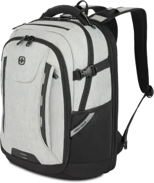 SwissGear Travel Tech Pro Laptop Backpack – Fits Laptops up to 16” – ScanSmart TSA-Friendly Backpack with Multiple Organizer Pockets – Grey Heather