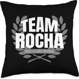 Team Rocha Proud Family Member Rocha Throw Pillow