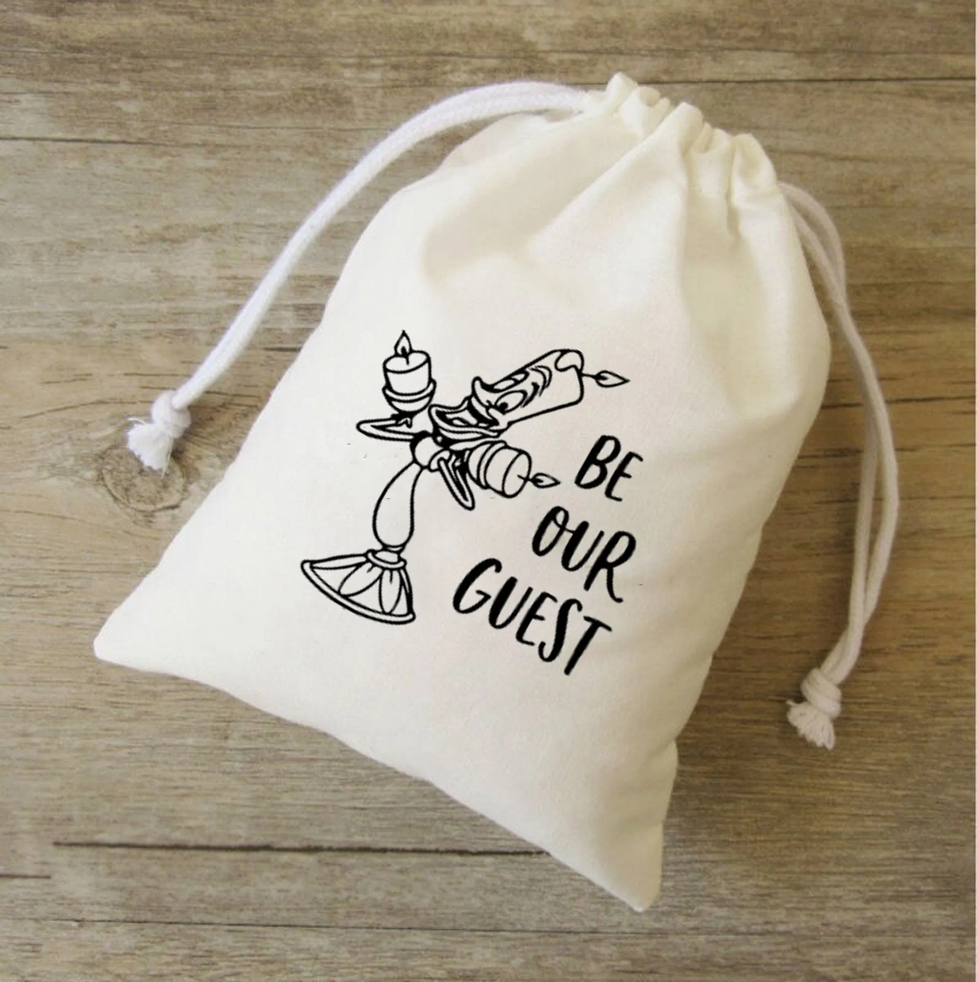 Thank you for Being our Guest Bag, Wedding Welcome Bag, Custom Bridal Gift Bags, Beauty and the Beast Bag,
