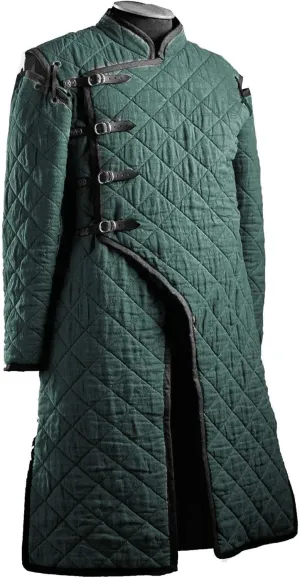 THE MEDIEVALS Thick Padded Gambeson Coat Aketon Full Length Jacket Armor Costumes Dress SCA