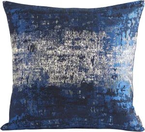 THE-TINOART Navy Throw Pillows Cover Subtle Sprinkling of Gold Decorative Square Pillowcase 20" x 20" Luxury Couch Accent Cushion Covers for Home Decoration 1Piece