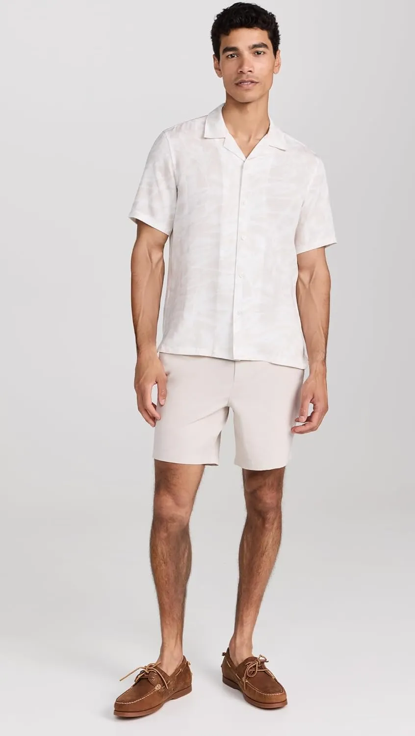 Theory Men's Irving Printed Linen Shirt